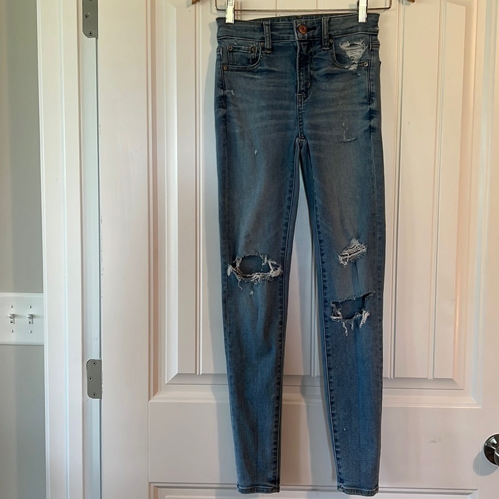 American Eagle Hi Rise jegging Jeans Size 0